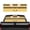 Cute Bee Striped Pattern, variant on FUIALDOLG Cute Bee Striped Pickup Truck Rear Window Decal 66.9" x 22.4", Fade Resistant UV Protection Vinyl Perforated Stickers for Most Trucks Models