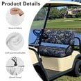 thumbnail image 5 of Garronmavis Dinosaur Skeleton Golf Cart Seat Covers Set Polyester Front Seat Cover Easy to Install and Clean Universal Fit Interior Protection Golf Cart Replacement Seat Cover, 5 of 6
