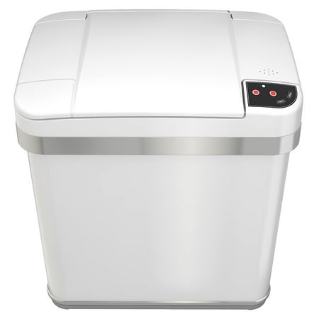 UPC 897112000024 product image for iTouchless Automatic Touchless Sensor Indoor Trash Can 2.5 Gallon White (MT02SW) | upcitemdb.com