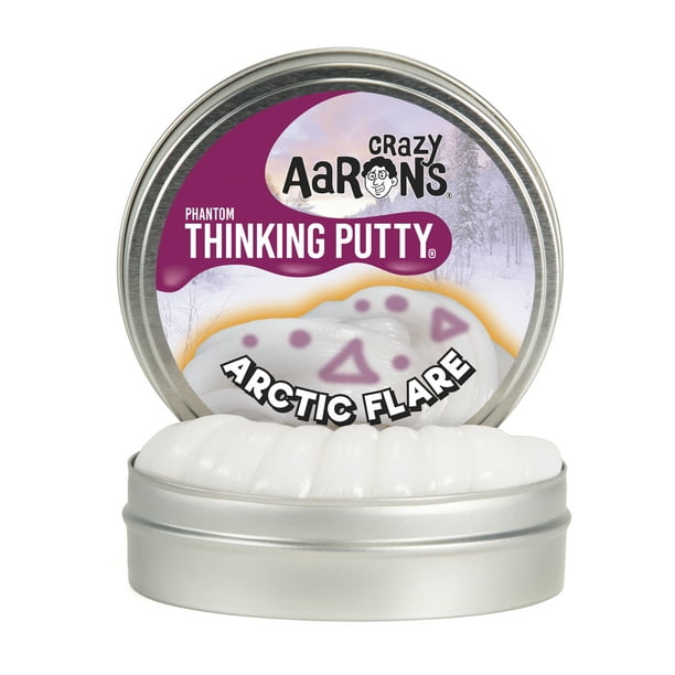Crazy Aaron's Thinking Putty Full Size 4" Thinking Putty Tin with Glow