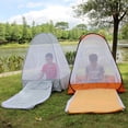 thumbnail image 4 of M Buder Outdoor Mosquito Net Meditation Camping Tent Single Sit-in Free-Standing Shelter Cabana Gray 51.2 Inches, 4 of 7