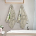 thumbnail image 3 of Easter Vintage Watercolor Hand Towels 2 PCS, Blue Egg Kitchen Towel Ultra Soft and Highly Absorbent,Decorative Fingertip Face Towel for Bathroom Hotel, 28.3"x14.4", 3 of 4