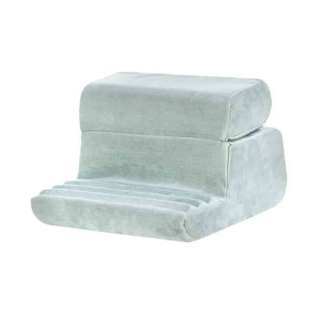 Soporte de almohada para tableta CUTICAT Gris claro con funda extraíble y soporte de lectura plegable