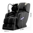 thumbnail image 2 of Massage Chair Recliner with Zero Gravity, Full Body Air Pressure, Heat & Foot Rollers, Bluetooth Speaker & Ambient Light, Home Relaxation Gift, 2 of 9