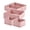 Pink, variant on White Foldable Non Woven Fabric Storage Bins 5 Pack Drawer Organizer Boxes For Clothes Underwear Socks White