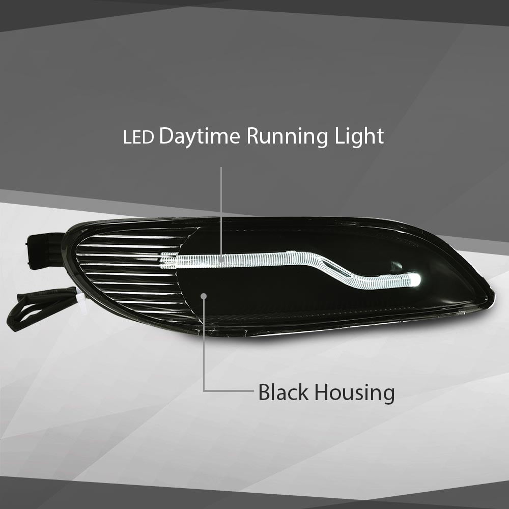 CROSSDESIGN Front LED Fog Lights Fit for Toyota Corolla 2001-2008 Camry 2002-2004 Fog Lamps