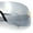 Silver - Silver Mirror, variant on Rimless Shield Wrap Around Y2K Super Sleek Plastic Arm Sunglasses All Pink