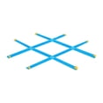 thumbnail image 1 of Juego de lanzar y lanzar TAC Toe grande, juego de ingenio, clásico, grande, 1,13 m x 1,13 m, para césped azul A, 1 of 6