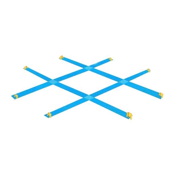 Juego de lanzar y lanzar TAC Toe grande, juego de ingenio, clásico, grande, 1,13 m x 1,13 m, para césped azul A