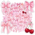 thumbnail image 3 of 35pcs-50pcs Cute Stickers Pink Stationery Stickers Cherry DIY Stickers Children Stickers for Phone Laptop Suitcase, 3 of 9