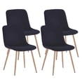 thumbnail image 2 of 4PCS Kitchen Dining Chairs Modern Style Furniture Chairs for Kitchen Living Room Lounge Room, （BLACK）, 2 of 8