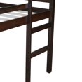 thumbnail image 2 of Noble House Full Loft Bed, Solid Rubber Wood Frame with Ladder, Safety Guardrails and Underbed Space, Espresso, 2 of 8