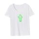 thumbnail image 4 of Camiseta para mujer, ropa deportiva de verano, camisa con cuello redondo para caminar, regalo para mujer, 4 of 7