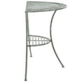 thumbnail image 4 of SAFAVIEH Genson Outdoor Patio Semi Circle End Table, Antique Green, 4 of 12