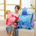 thumbnail image 3 of 2024 NUEVO Nuevo Disney Animation Lindo Abrazo Stitch Peluche Juguete Abrazo Flor Stitch Muñeca Almohada Para Novia E Hijo Regalo De Temporada De Graduación, 3 of 4