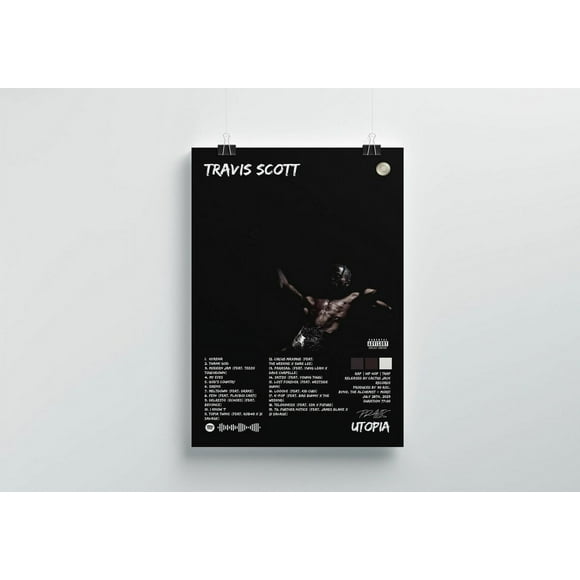 Travis Scott | "Utopia" | Travis Scott Poster | Album Cover Poster | Album Cover Wall Art | Premium Custom Posters