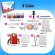 thumbnail image 4 of Set de acuarelas infantiles de 8 colores, materiales para pintura húmeda, 50 ml, tablero deformable, 4 of 9