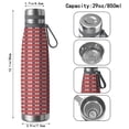 thumbnail image 3 of Modern 29oz Stainless Steel Insulated Thermos with Tea Filter, 360° Printed Travel Bottle, Leakproof BPA-Free Flask with Anti-Slip Base, 304 Inner & 201 Outer, Vacuum Cup, 3 of 6