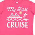 thumbnail image 4 of Inktastic My First Cruise with Cruise Ship and Palm Trees Boys or Girls Toddler T-Shirt, 4 of 5