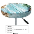thumbnail image 4 of Round Bar Stool Seat Covers, Seashells on Sand Elastic Round Chair Cover Stool Seat Slipcover Bar Stool Cushions Round Pad for 12-14 inch, 4 of 7