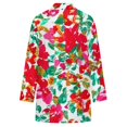thumbnail image 5 of Women's Plus Size Abstract Floral Cardigan, Long Sleeve Open Front Tunic with Pockets, 5 of 8