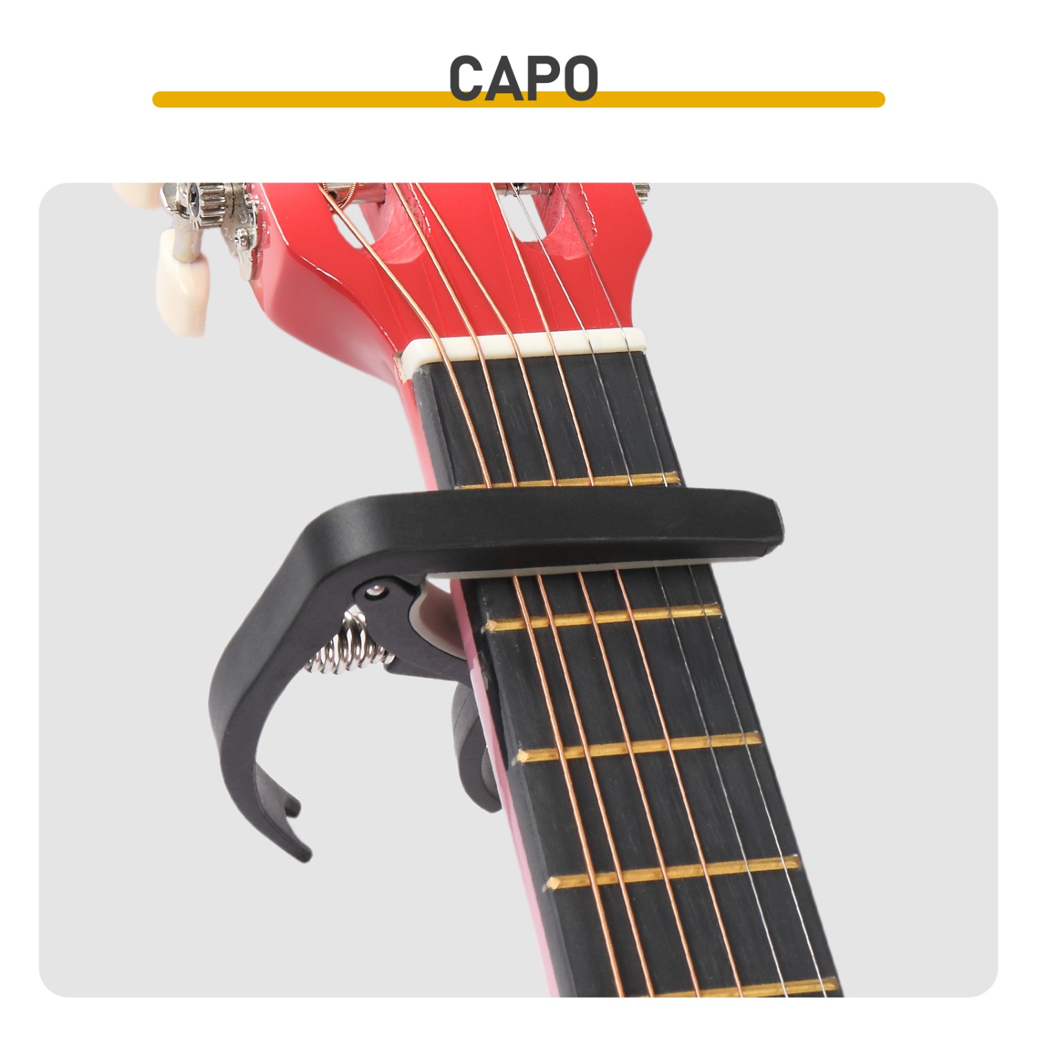 Pink 30-inch  acoustic guitar with pick, strings, capo, gig bag, tuner and shoulder strap