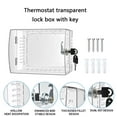 thumbnail image 5 of Clear Thermostat Lock Box With Key Lockable Thermostat Protective Covers Replacement Guard for Thermostats on Wall, 5 of 8