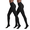 Black/Black, variant on Women's Super Opaque Control Top Tights 2 Pair Pack, Black/Navy, X-Large