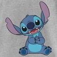 thumbnail image 2 of Girl's Lilo & Stitch Adorable Stitch Portrait Graphic Tee Athletic Heather Large, 2 of 5