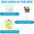 thumbnail image 4 of Enkarl Motion Activate Cat Toys Interactive Flutter Butterfly Kitten Enrichment Toy with One Replacement for Indoor Cats, 4 of 9