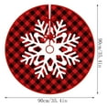 thumbnail image 3 of VANLOFE Christmas Tree Skirts Christmas Ornaments Christmas Tree Skirt Printed Tree Skirt Home Christmas Tree Decoration, 3 of 8