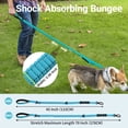 thumbnail image 5 of JoyPetto No-Pull Bungee Dog Leash with Dual Handle, 4-6ft Shock Absorbing Reflective Leash with Car Seatbelt Clip, Blue, 5 of 6