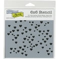 thumbnail image 3 of (3 pack) The Crafter's Workshop Stencil, 6" x 6", Micro Hearts, 3 of 3