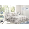 thumbnail image 1 of Safdie & Co. Comforter Set 2PC Grey Check, 1 of 2