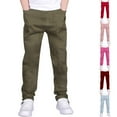 thumbnail image 5 of Teen Uniform Pants For Boys Pull On Chino Pants With Pockets Straight Pants Blue Uniform Pants Back To School Clothes For Boys Teen Preppy Clothes 11-12 Years, 5 of 5