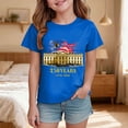 thumbnail image 2 of mgoYE 250th Anniversary USA Shirt Crew Neck Girls Boys American Flag 250th Anniversary Commemorative Tee, Crew Neck Loose Fit Daily Tee(Blue,5-6 Years), 2 of 5