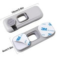 thumbnail image 2 of 5 PCS Child Proof Refrigerator Lock,  Fridge Locks for Kids with Sticky Adhesive Pads, Child Safety Locks for Doors, RV Refrigerator, Oven Lock Child Safety Baby Cabinet Locks - Grey Updated, 2 of 6