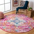 thumbnail image 2 of SAFAVIEH Madison Caden Oriental Area Rug, Fuchsia/Gold, 8' x 8' Round, 2 of 13