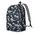 thumbnail image 2 of Cute Dinosaur Pattern Backpack for School,Cute School Bag,Schoolbag with Adjustable Shoulder Straps & Padded Back,15.7"x11.8"x5.5", 2 of 5