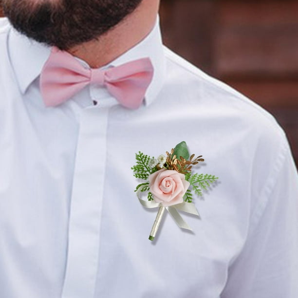 Boutonniere Flor Traje Novio Broche De Boutonniere De Boda, Pin