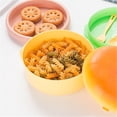 thumbnail image 2 of Hamburguesa con queso y hamburguesa, lonchera para niños con hamburguesa, lonchera apilable de 3 capas estilo Bento para niños con utensilio, 2 of 5