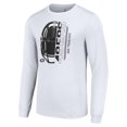 thumbnail image 2 of Men's Starter White San Francisco 49ers Half Helmet Logo Long Sleeve T-Shirt, 2 of 3