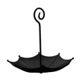 thumbnail image 2 of Mini Umbrella Bird Feeder, Charm,Unique Umbrella Design Hanging Metal Tray Bird Bath Waterer for Wild Birds Outdoor Patio Tree Decor Hummingbird Station (Black), 2 of 9
