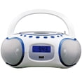 thumbnail image 2 of Boombox portátil para CD/MP3 HANNLOMAX HX-309CD con Bluetooth, color blanco, 2 of 5