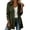 a01Army Green, variant on Women's Cinched Waist Windbreaker Lapel Collar Button Down Long Sleeve Adjustable Cuff Trendy Trench Coats with Pockets Army Green S