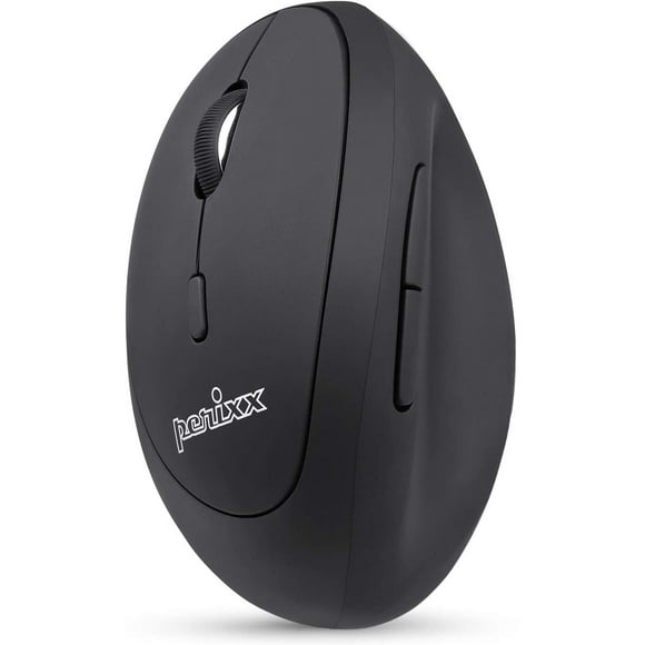 Perixx Perimice-719L, Left Handed Wireless Vertical Mouse, Silent Click and 3 Level DPI
