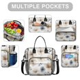 thumbnail image 2 of OBREWU Pioneer Flower Women's Insulated Leakproof Large Lunch Bag, Oxford Cloth, 2 of 7