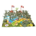 thumbnail image 3 of 41X Figurines Soldat Jeu Set & 2 Drapeaux pour Cadeau Vert, 3 of 8