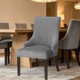 thumbnail image 2 of SUYOLL Elastic Stretch Velvet Dining Chair Slipcover Removable Washable Wingback Chair Protector Cover Easy To Clean, 2 of 5