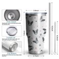 thumbnail image 6 of 30oz French Bulldog Tumblers Stainless Steel Tumbler with Lid and Straw,Vacuum Insulated Double Wall Travel Tumbler Cups Mug with Cleaning Brush for Coffee,Tea, 6 of 7